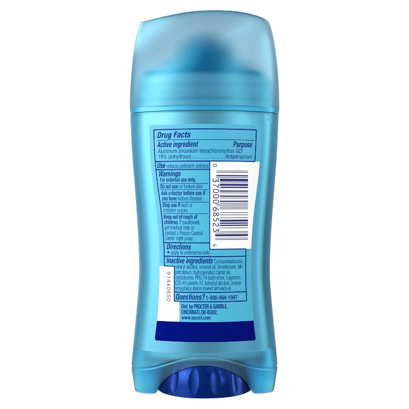 Secret Outlast Invisible Solid Women's Antiperspirant Deodorant Almond Oil Scent - 2.6oz 