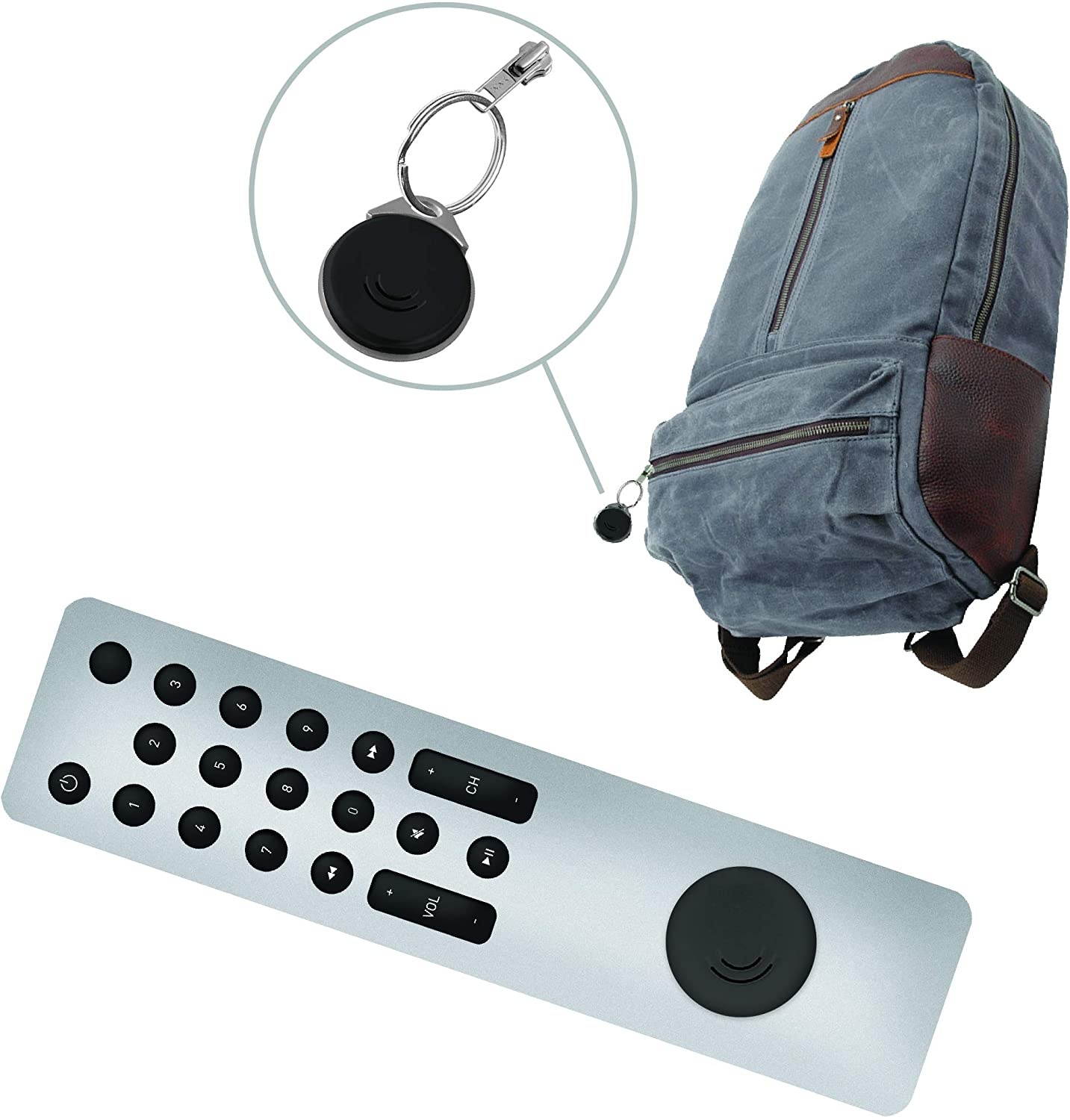 Orbit Premium Bluetooth Stick-on Item Finder - Wireless Smart GPS Tracker and Locator with Replaceable Battery - Free iOS & Android Phone App (Black)