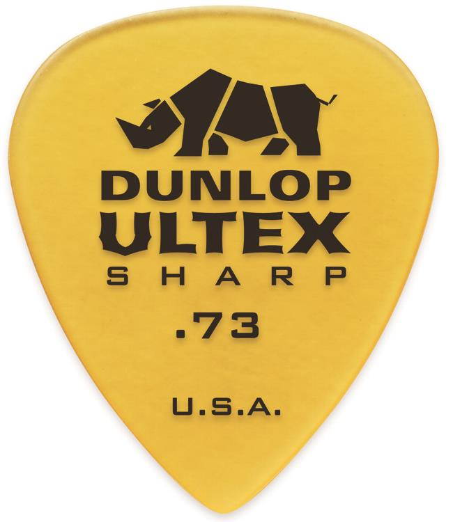 Dunlop Ultex Sharp Guitar Picks - .73mm - 6 Pack