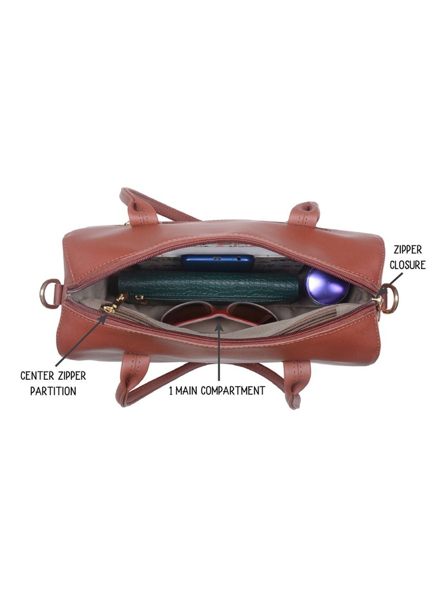 Baggit Maroon Medium Handbag