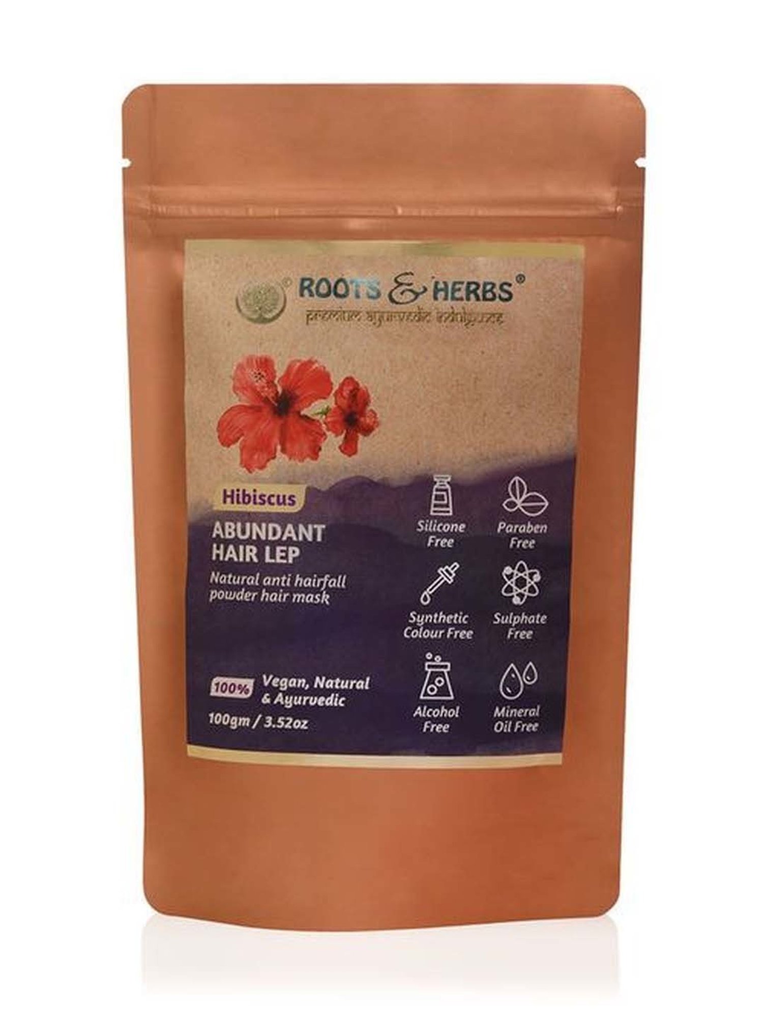 ROOTS AND HERBS Hibiscus Abundant Hair Lep - 100 gm