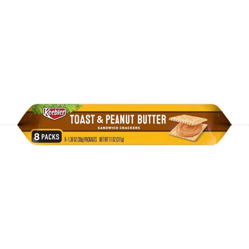 Keebler Toast & Peanut Butter Sandwich Crackers - 8ct