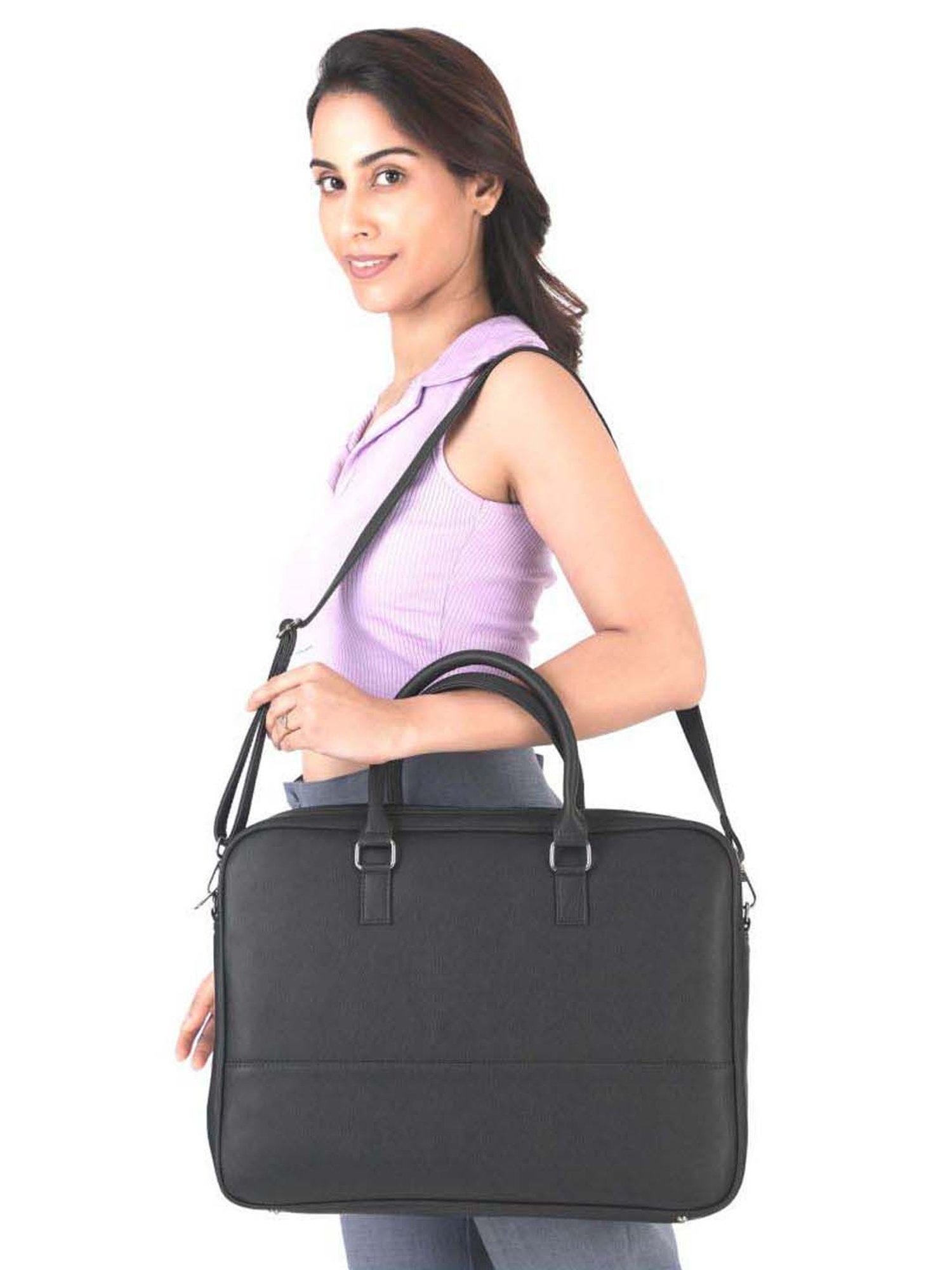 Toteteca Navy Solid Large Messenger Bag