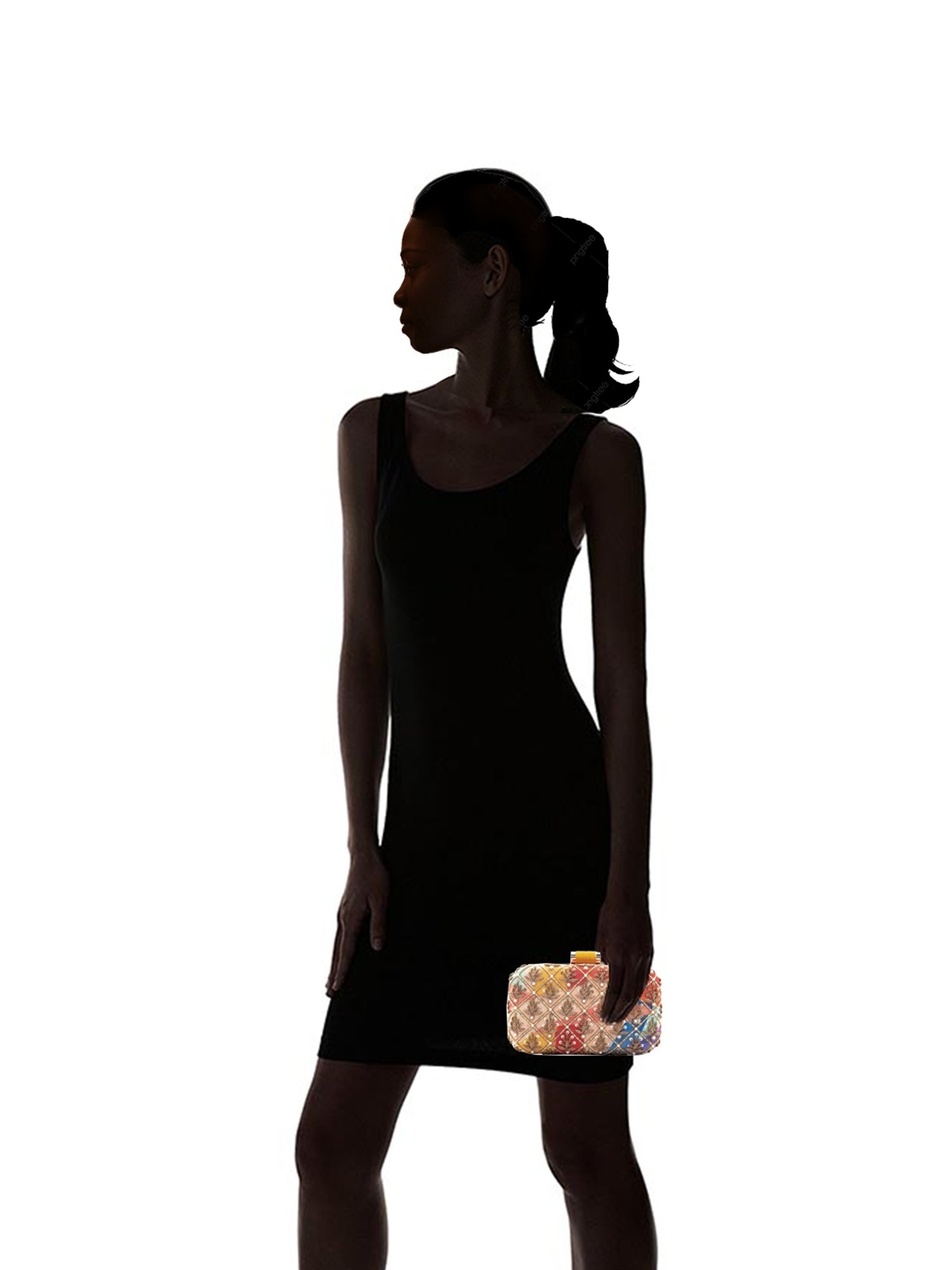 Sugarcrush Multicolor Silk Clutch