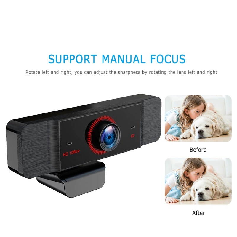 Lejiahong K2 Webcam 1080P Full HD 2 Mega Web Camera with Microphone cmos USB Webcam for Computer Desktop Laptop