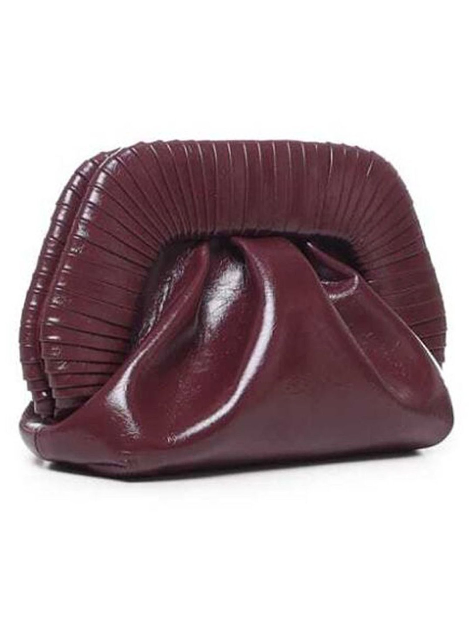 Themoire Marsala Gea Cordonia Shiny Cross Body Bag