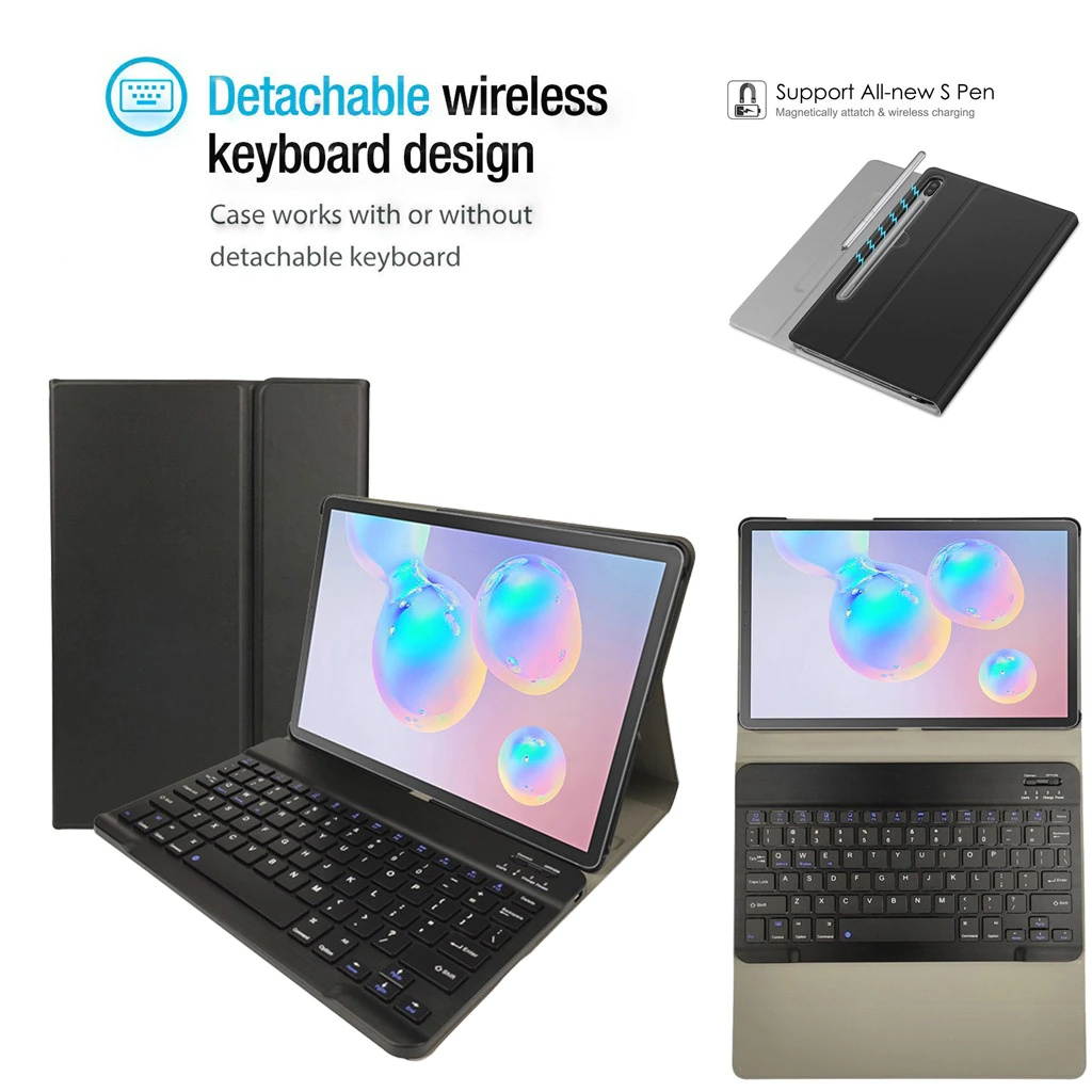 For Samsung Galaxy Tab S6 10.5 2019 SM-T860/T865 Keyboard Case Slim Stand Cover Portable Desktop Office Entertainment Accessorie