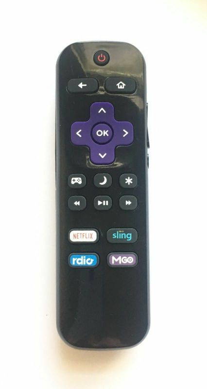 New NS-RCRUS-16 Remote Control for Insignia Roku LCD TV's Mgo Netflix Sling Rdio