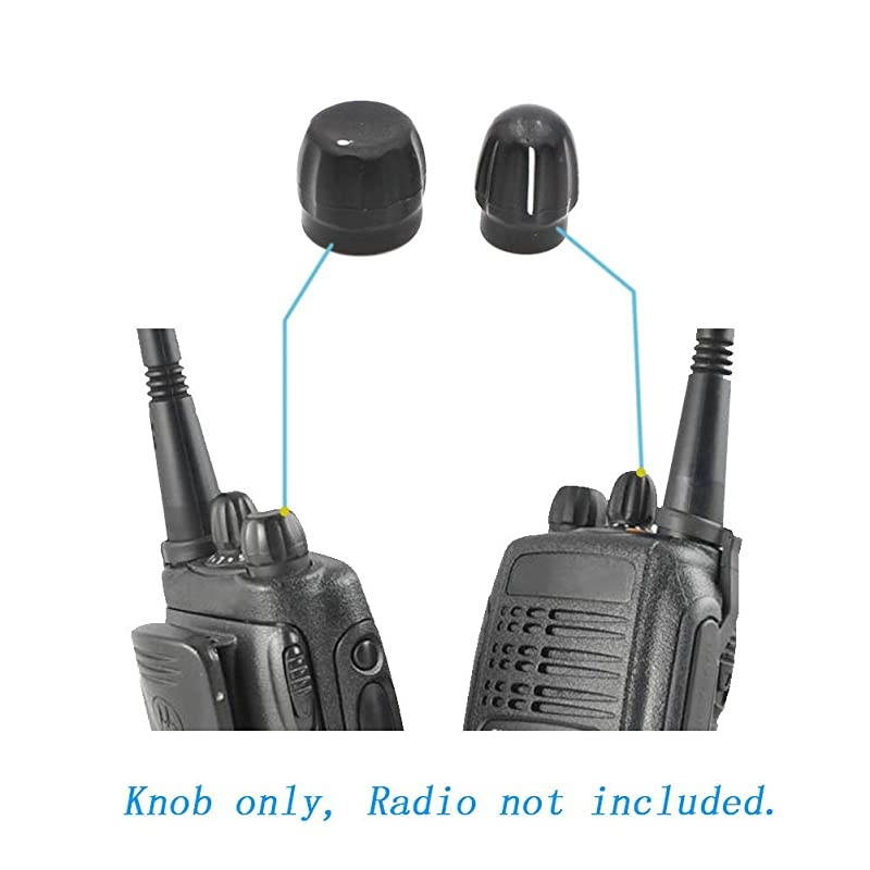 Volume Knob and Channel Knob Cap 6Set Compatible for Motorola PTX760 PTX600 HT1550 HT1250 PR860 PRO3150 EP350 EP450 EX500 EX600 GP340 Radio