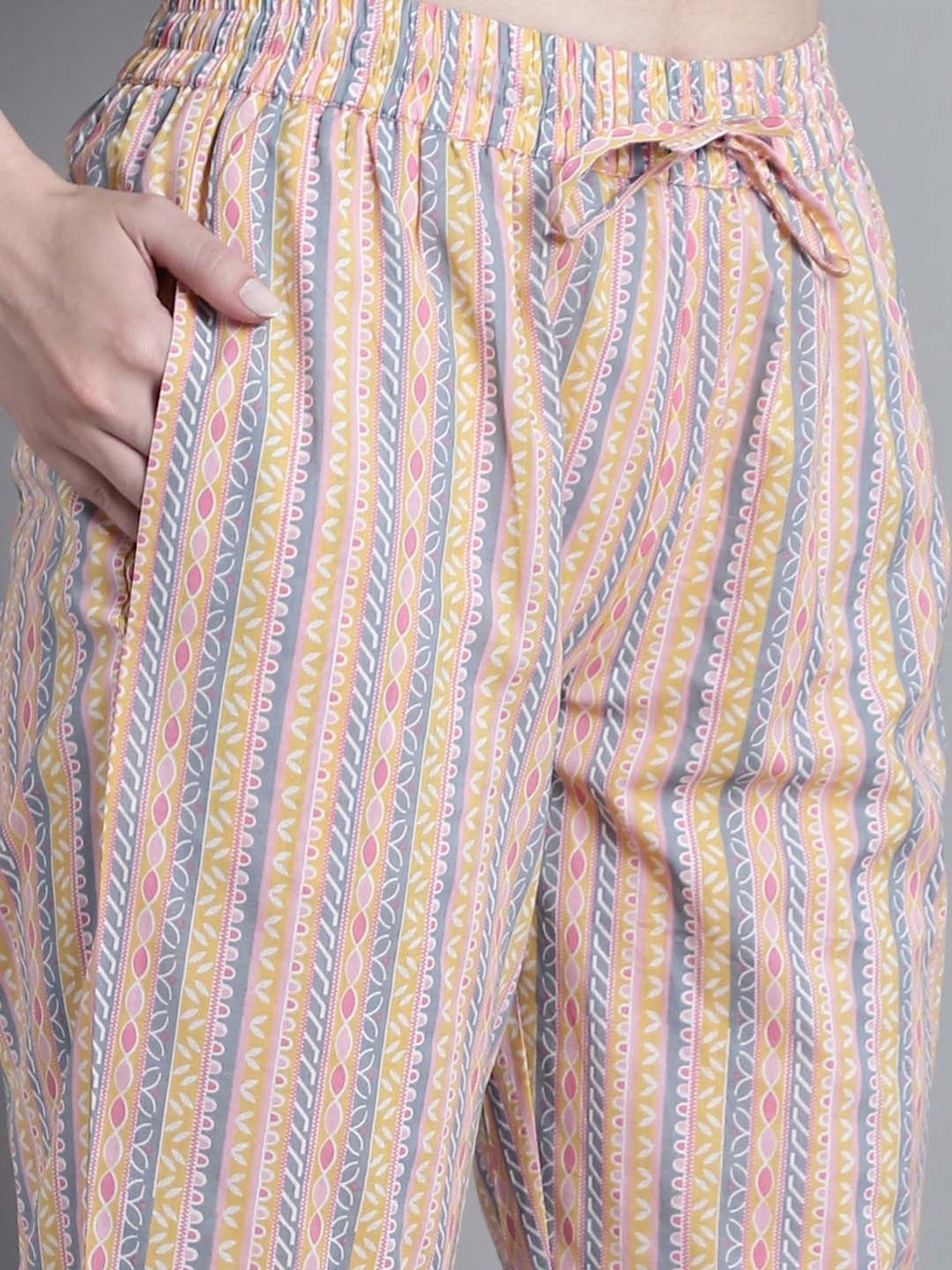 Prakrti Multicolored Cotton Printed Top Pant Set