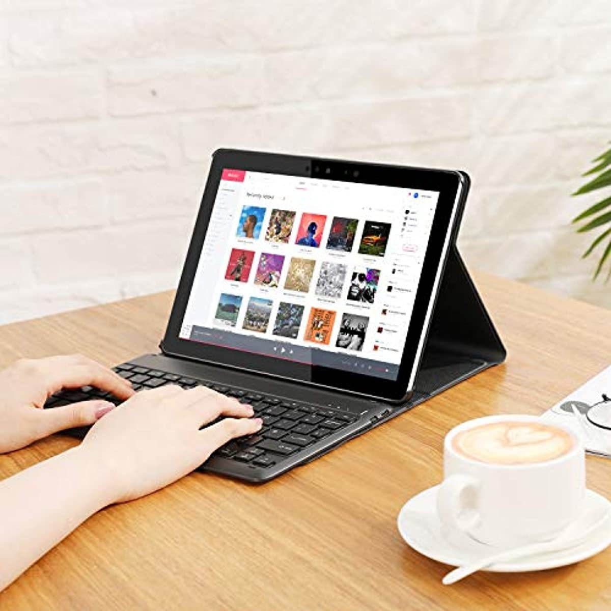 Bluetooth Backlit Keyboard Case for Surface Go 10-inch/Surface Go 2 10.5-inch, Jelly Comb Removable Wireless Keyboard US Layout with Cover for Surface Go (2018) / Surface Go 2 (2020), Black