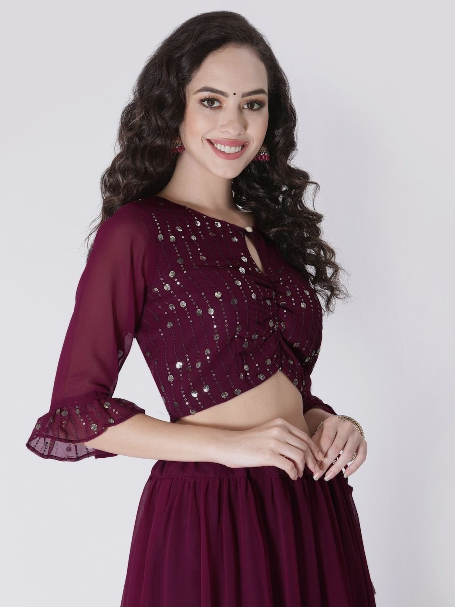 Studiorasa Purple Embellished Choli