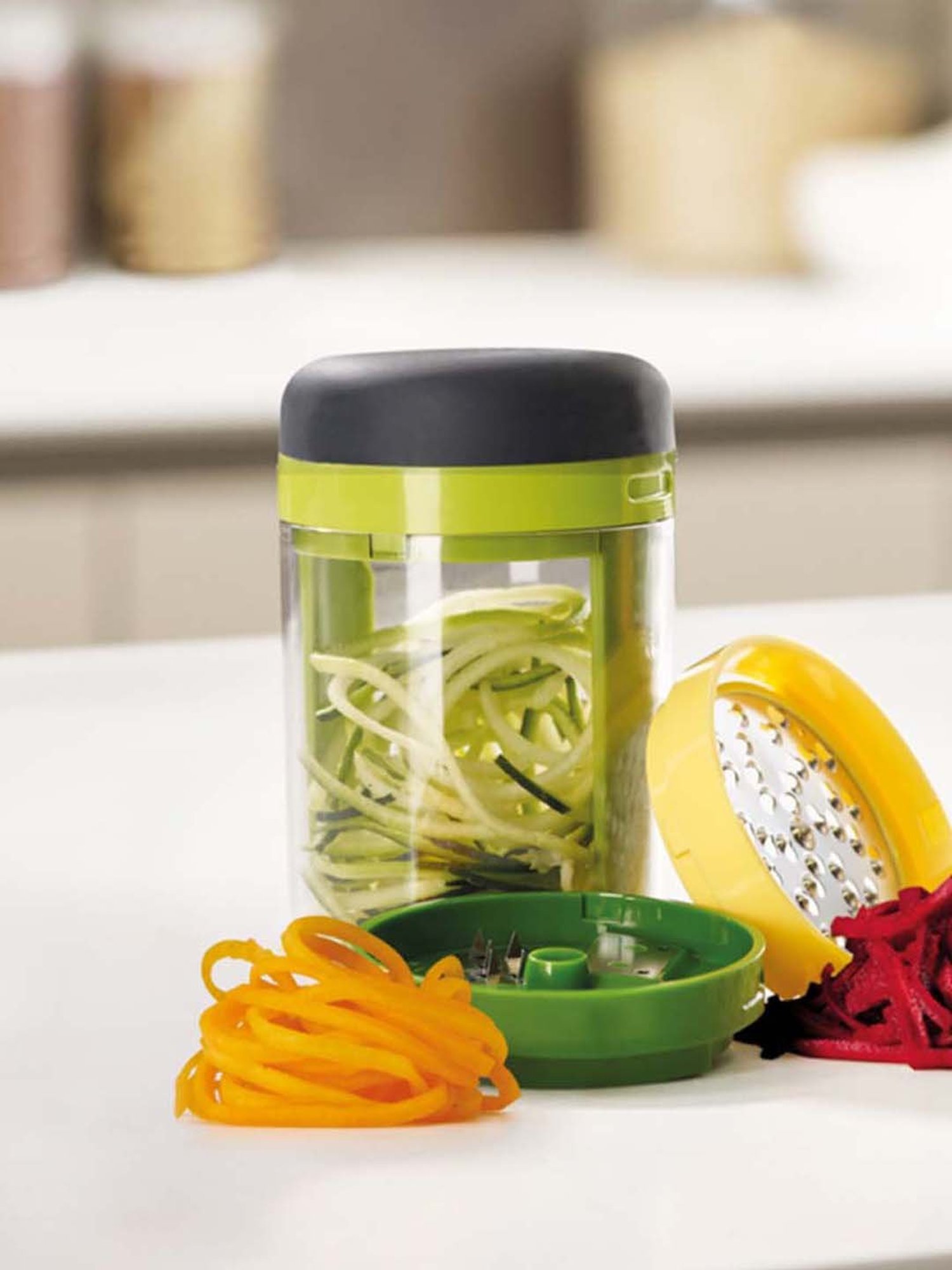 JOSEPH JOSEPH Multicolour Steel 7.8 cm Hand-Held Spiro - Set of 1