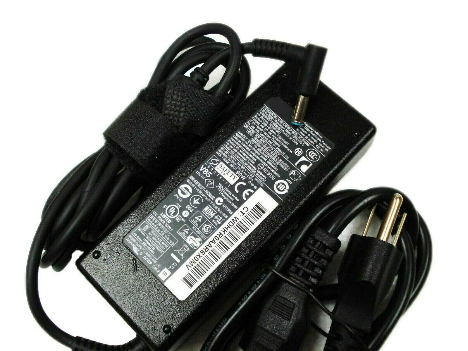 HP 90W AC Adapter Laptop Charger for HP Envy Touchsmart Sleekbook 15 17 M6 M7 Series; HP Pavilion 11 14 15 17, HP Stream 11 13 14, HP Elitebook Folio 1040, HP Spectre X360 13 15 Power Supply Cord