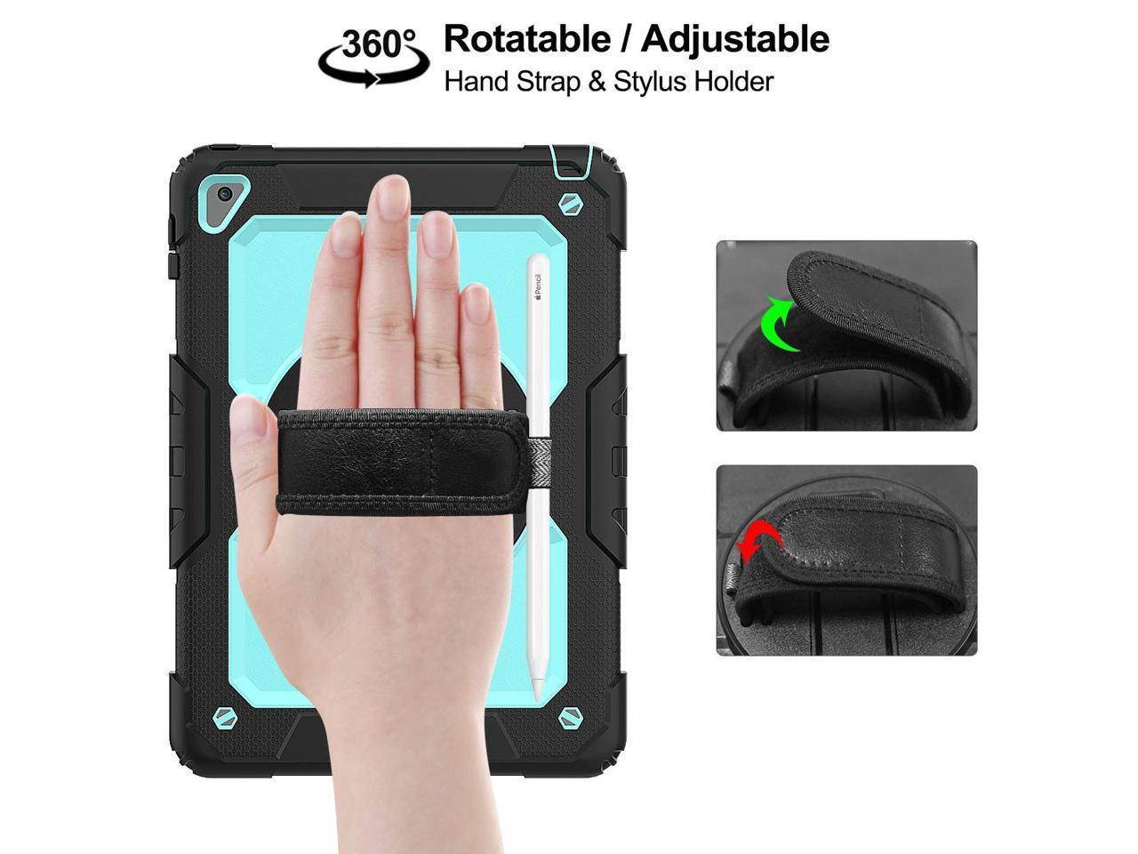 iPad 9.7 2018 2017 Case iPad Air 2 Case iPad Pro 9.7 Case Heavy Duty Rugged Shockproof Protective Hard Case Cover For for Apple iPad 6th / 5th Generation / iPad Air 2 / iPad Pro 9.7 inch