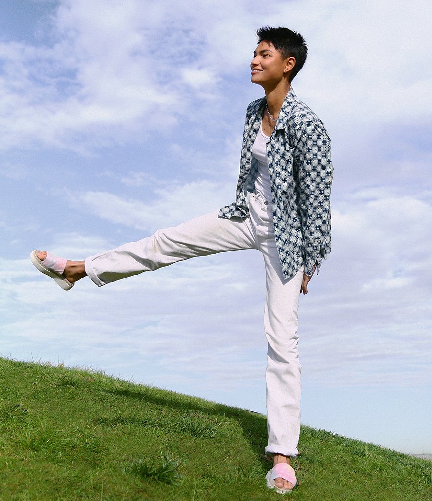 Cool Planet by Steve Madden Juniper Tie-Dye Platform Sandals