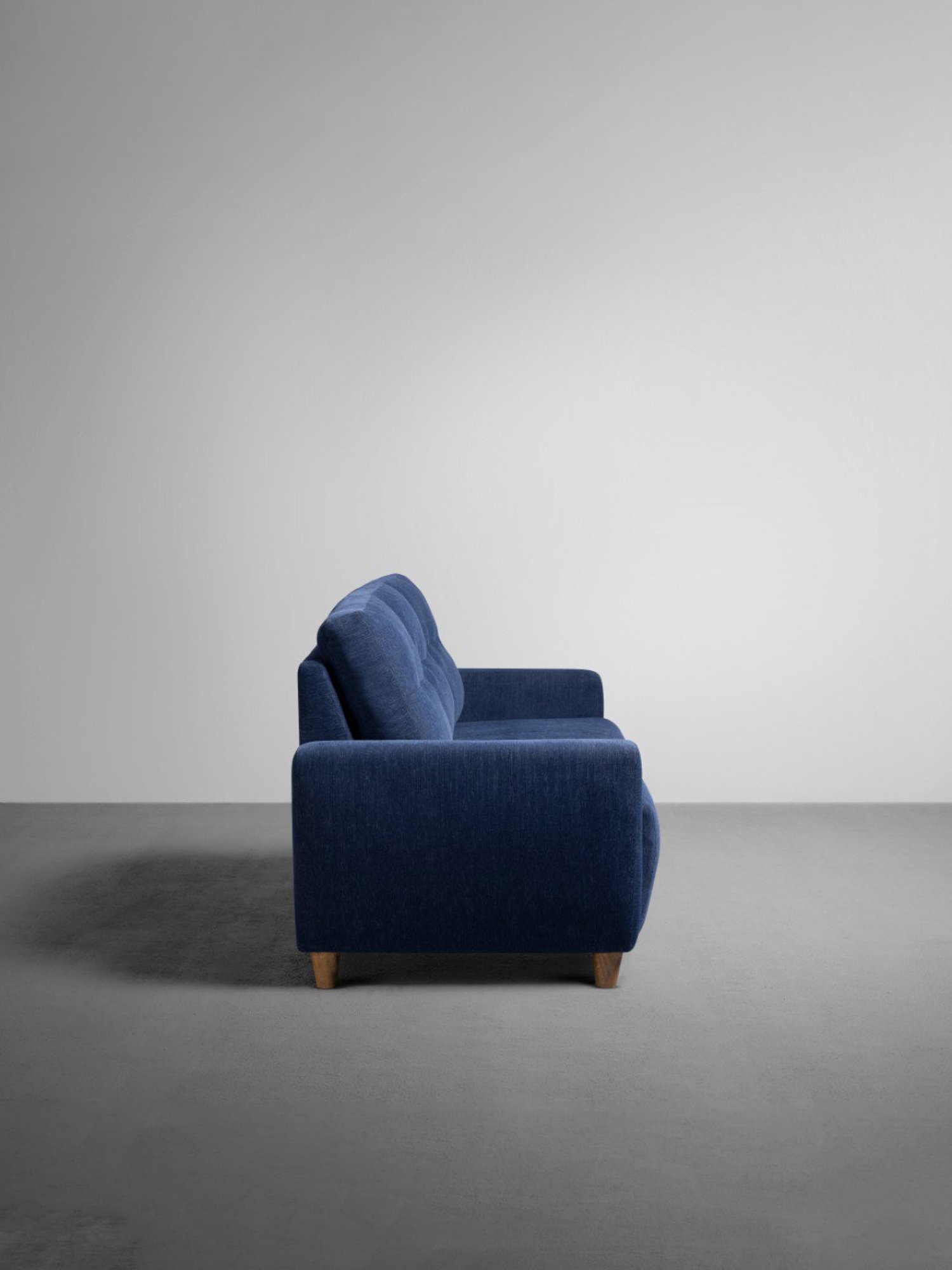 Sleepyhead Yolo Berry Blue Fabric 3 Seater Sofa