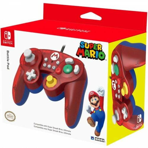 Switch Battle Pad Wired Controller - Mario (Hori) NEW