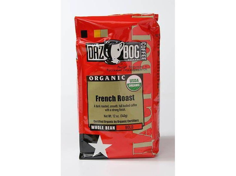 Dazbog Organic French Roast Whole Bean Dark Roast Coffee - 12oz