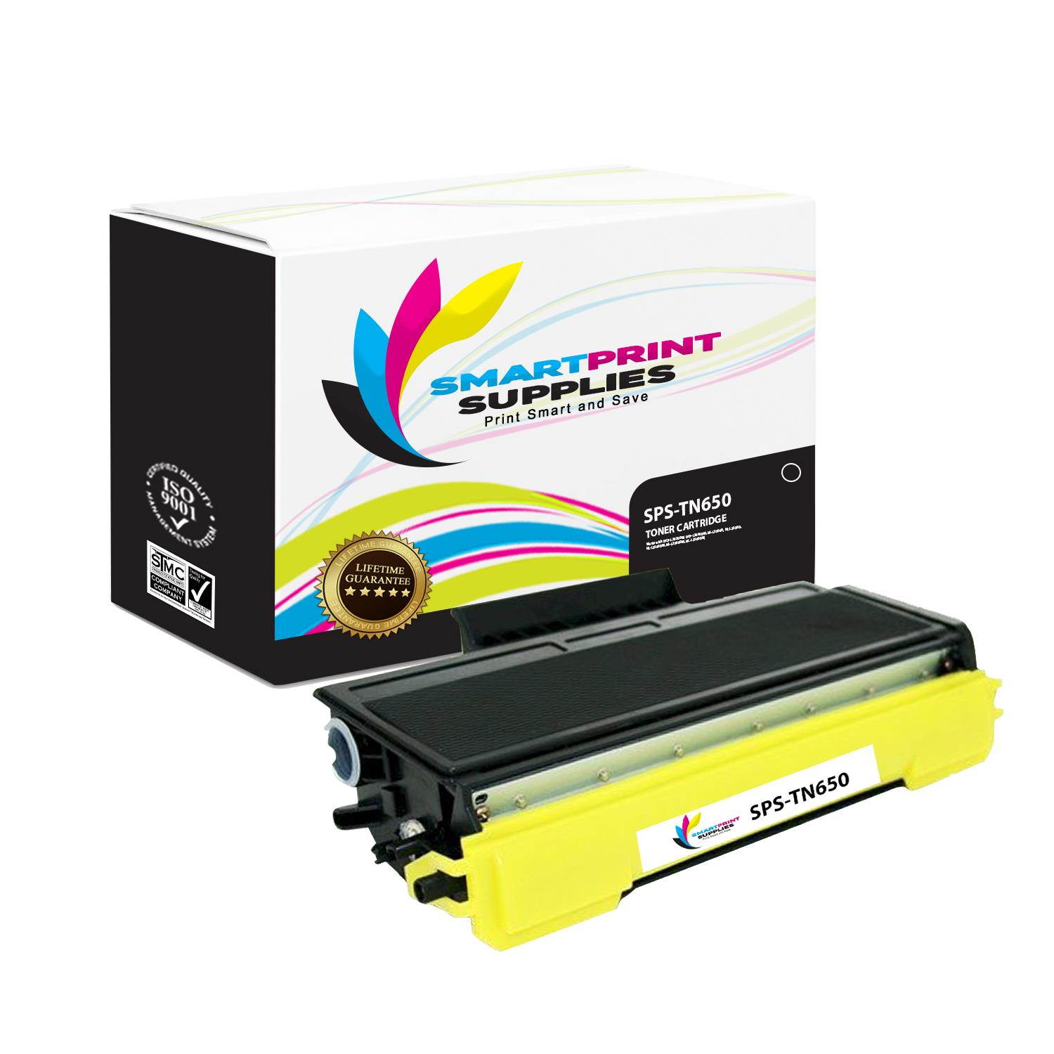 Smart Print Supplies Compatible TN650 TN620 Black High Yield Toner Cartridge Replacement for Brother HL-5340 D 5350DN 5370DW, DCP-8080DN 8085DN, MFC-8480DN 8490DN Printers (8,000 Pages) - 4 Pack