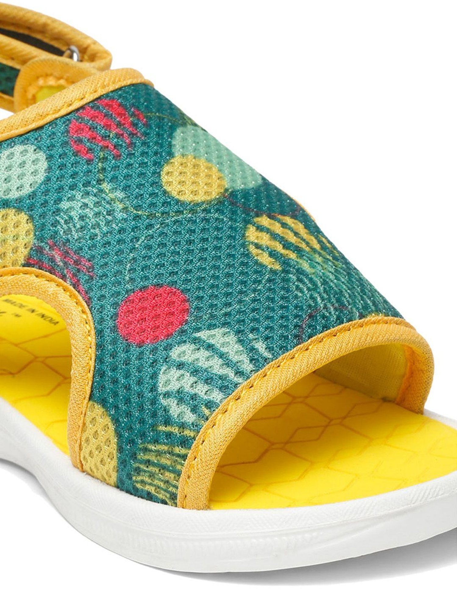 Tiny Bugs Kids Teal Blue & Yellow Floater Sandals