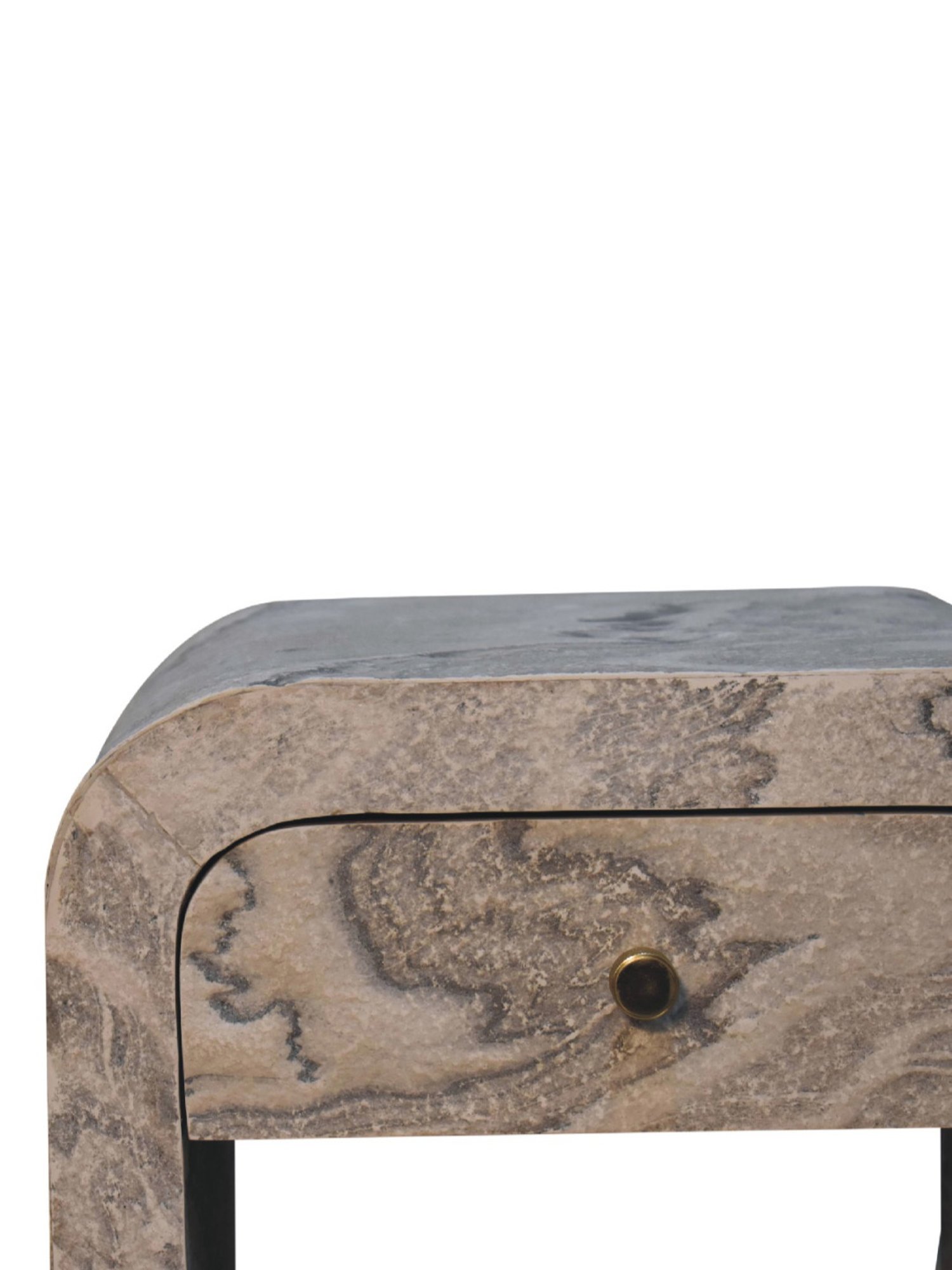 Sleepyhead Ally Teak Brown Sheesham Wood Bedside Table