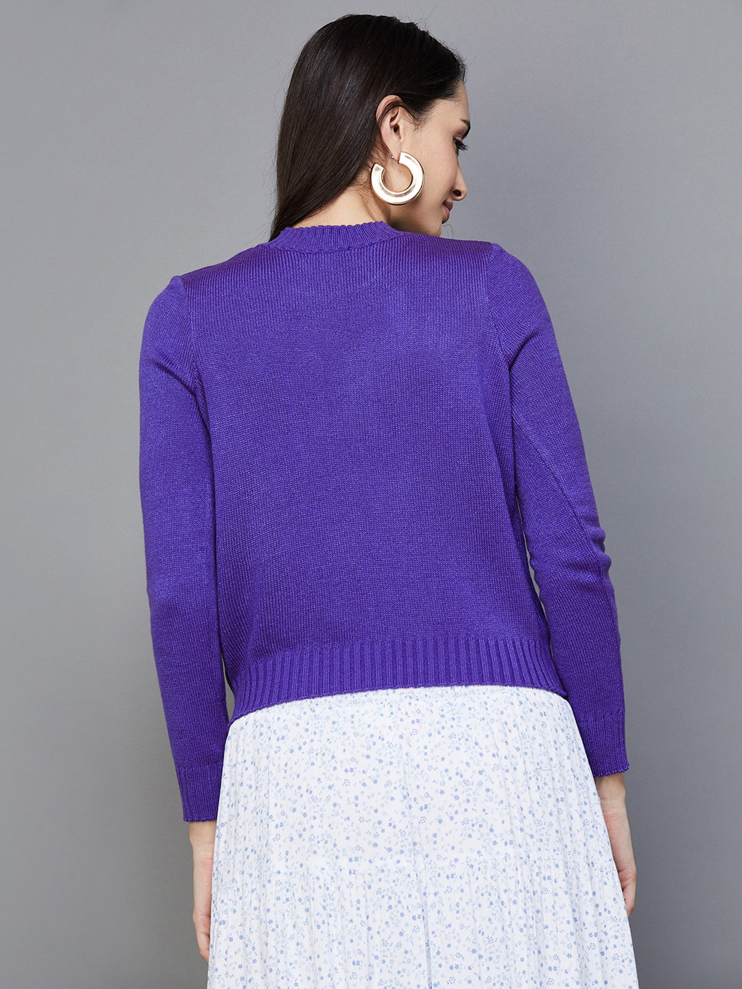 Ginger by Lifestyle Purple Regular Fit Pullover