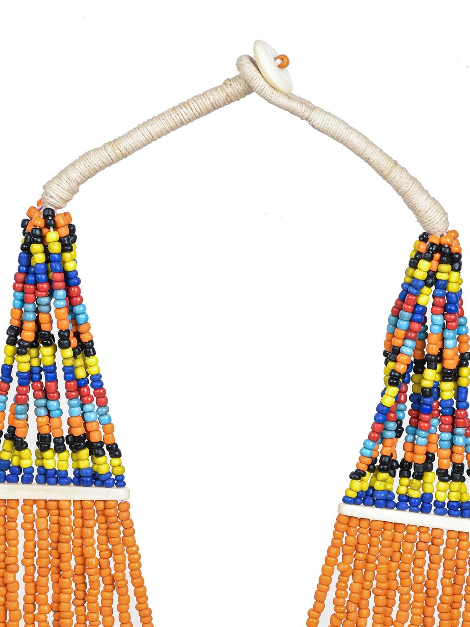 Imli Street Multicolor Vintage Naga Beaded Tribal Necklace
