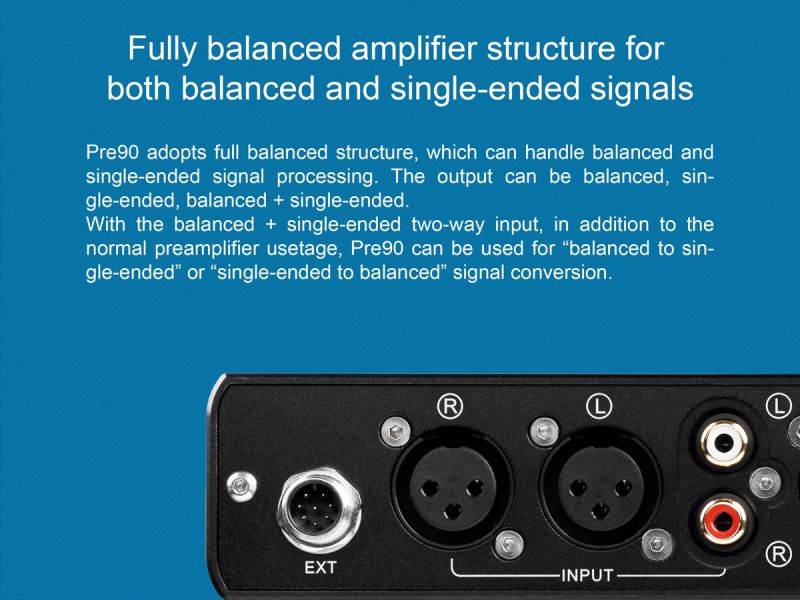 TOPPING Pre90 Preamplifier & Ext90 Input Extender Hi-Res Audio NFCA Modules 2*RCA 4*XLR Combination