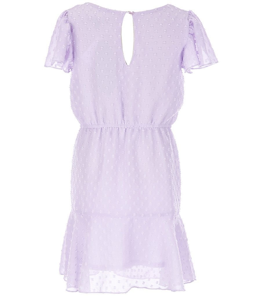Mini Molly Big Girls 8-14 Ruffle-Sleeve Shift Dress