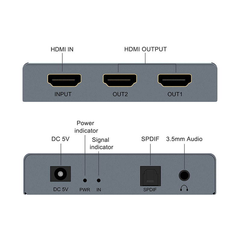 4K HD Audio Extractor With HD Splitter  HDMI2.0