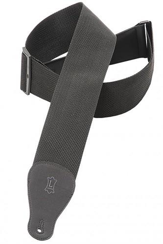 Levy's M8P3-BLK 3" Polypropylene Guitar/Bass Strap - Black