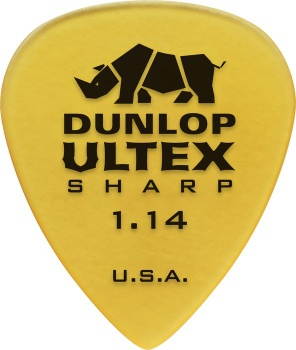 Dunlop Ultex Sharp Guitar Picks - 1.14mm - 6 Pack