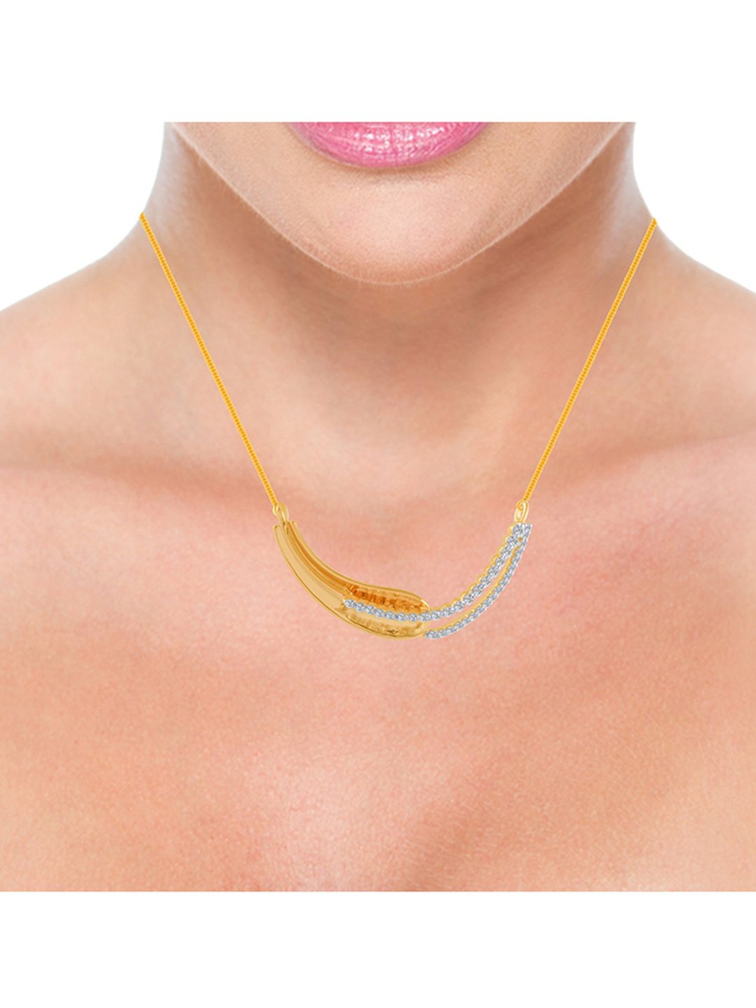 P.C. Chandra Jewellers 18 kt Gold & Diamond Pendant