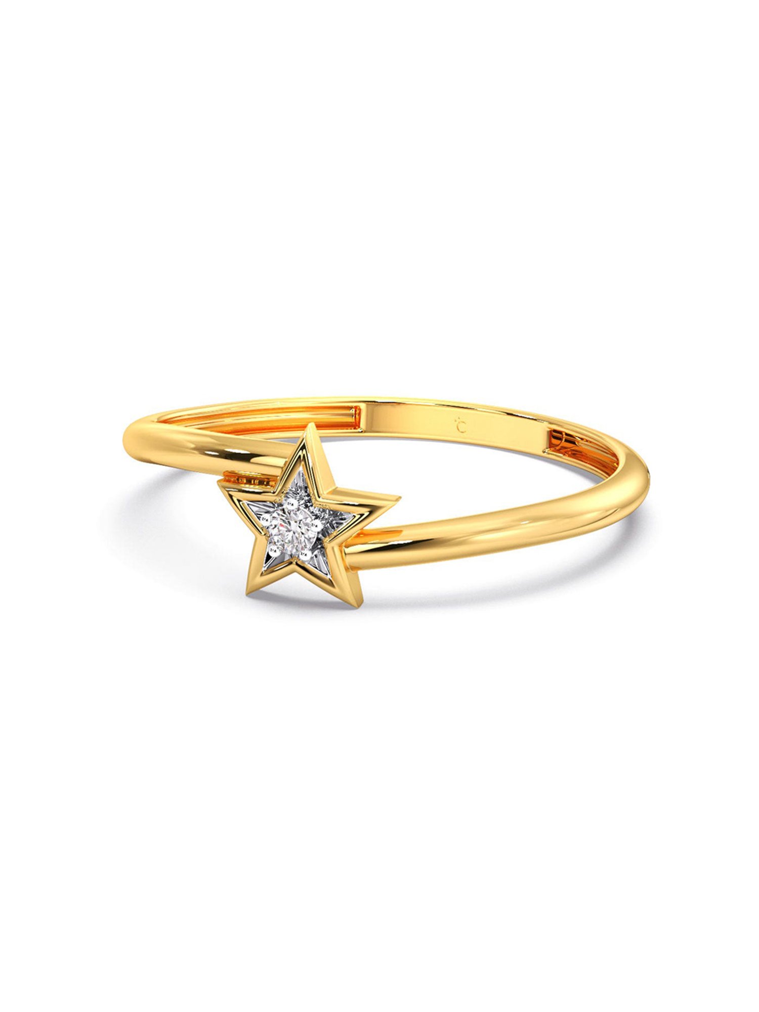 Candere by Kalyan Jewellers BIS Hallmark 18k Yellow Gold Ring