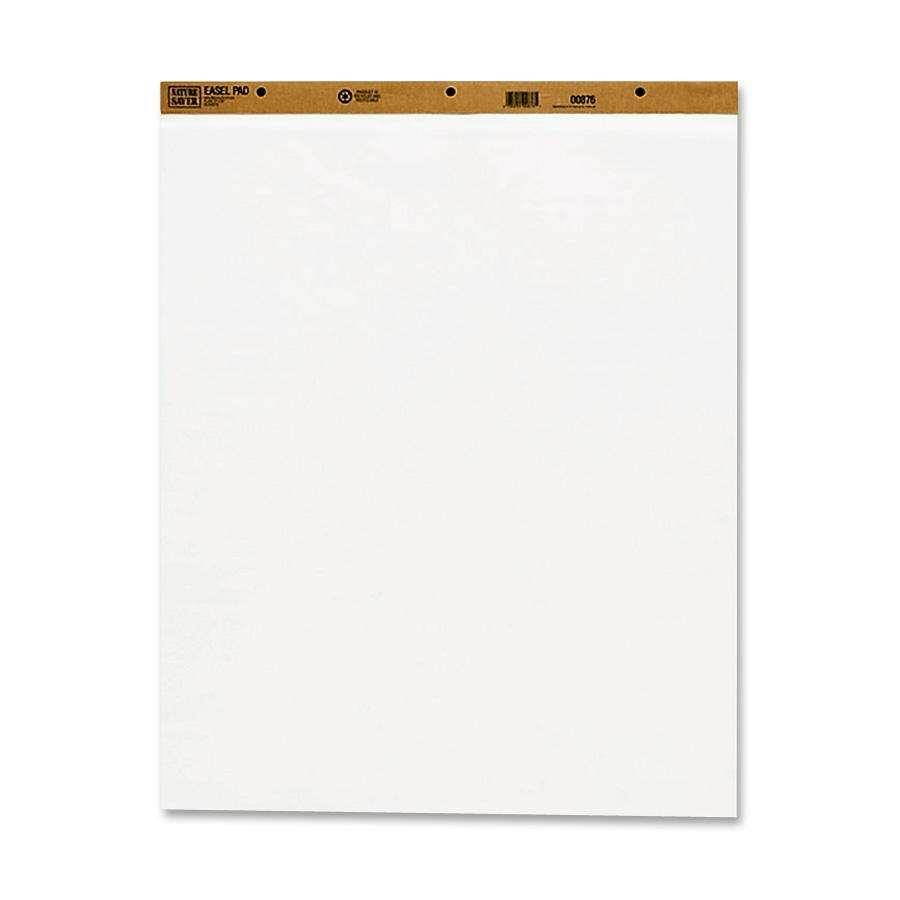 Easel Pad Plain Ruled 50 Sheets 27"x34" 2/CT White