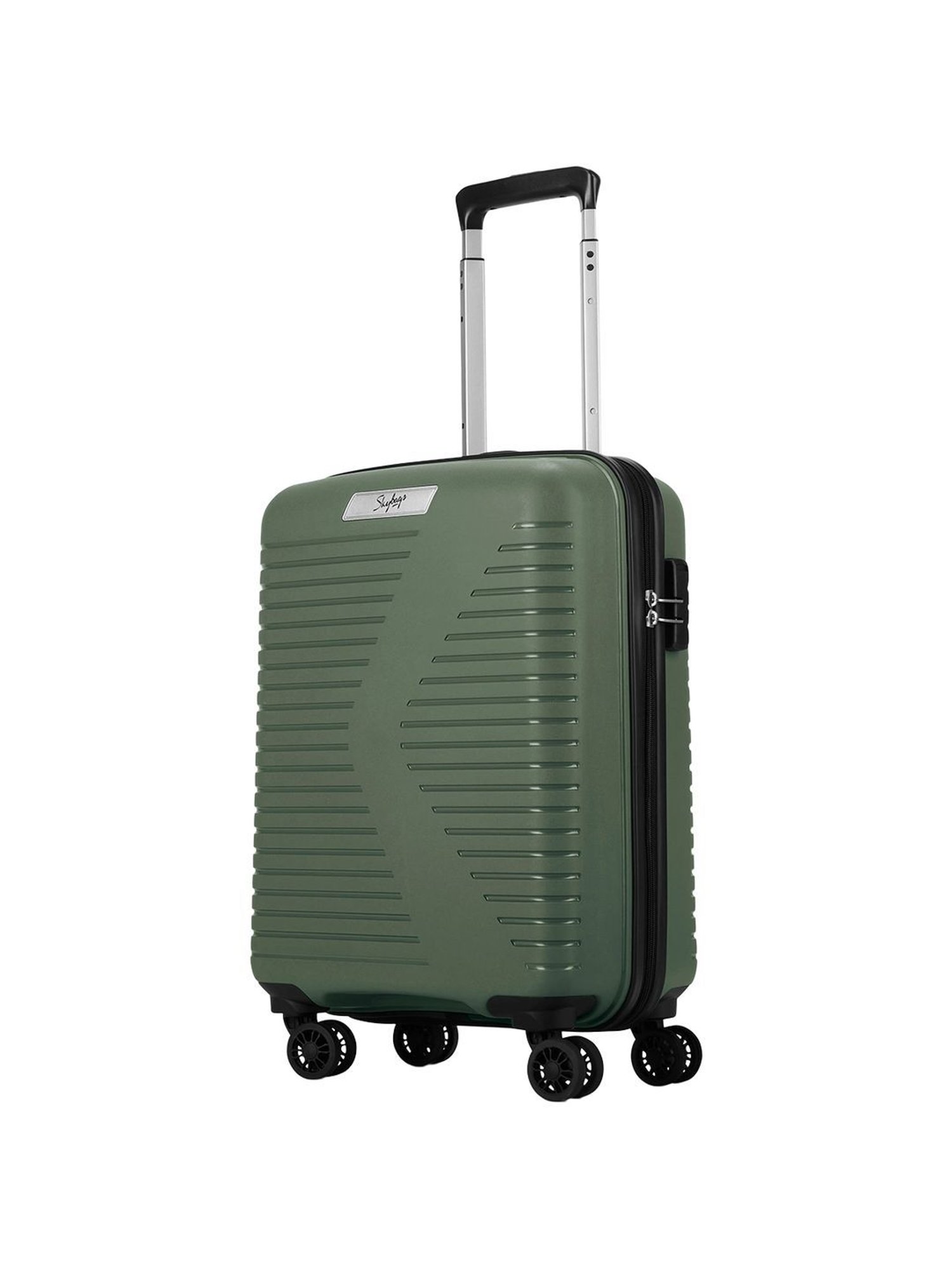 Skybags BEAT-PRO Green 8 Wheels Small Hard Cabin Trolley Bag