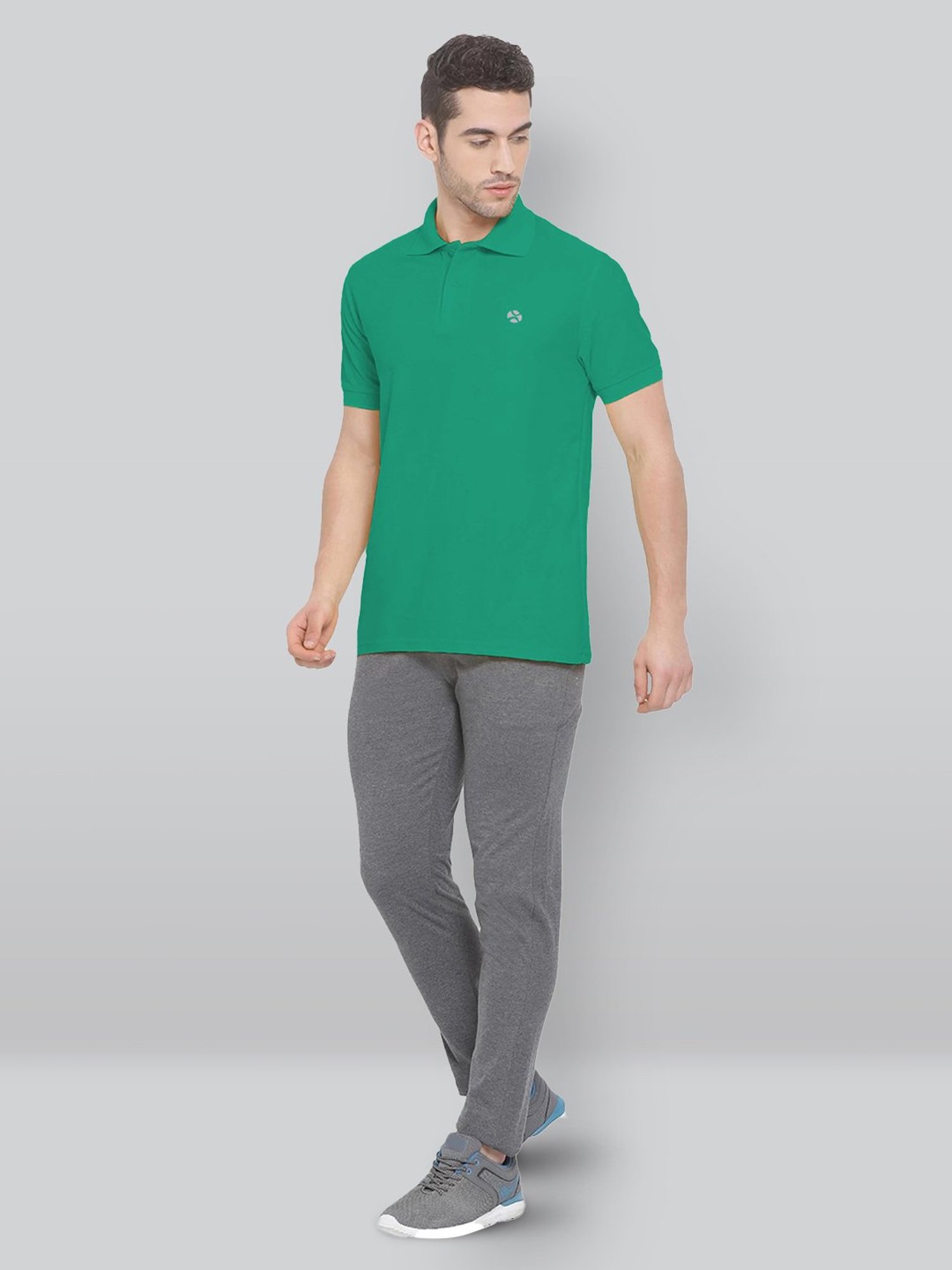 Lux Nitro Sea Green Regular Fit Polo T-Shirt