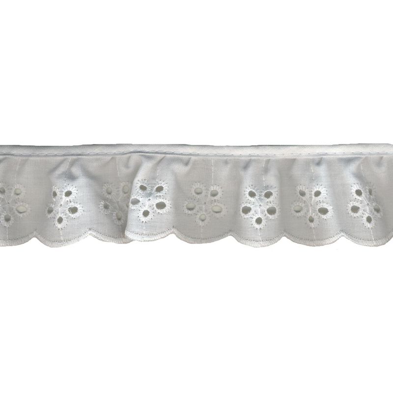 Simplicity Daisy Eyelet 1-5/8"X10yd-White