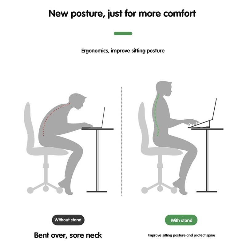 Folding Stand Notebook Cooling Can Be Stored Desktop Stand Suitable for Tablets and Laptops (16 Inches)