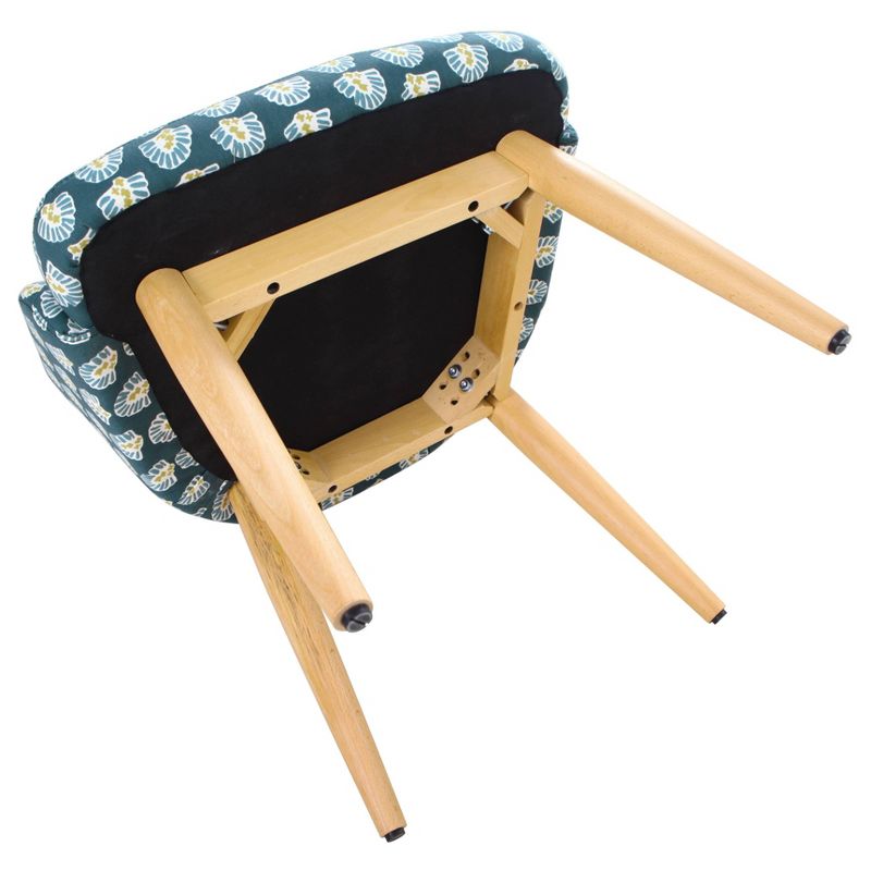 Riley Accent Chair Floral Teal - HomePop