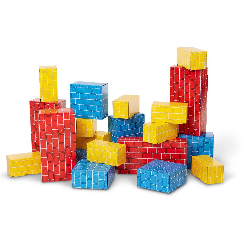 Childcraft Corrugated Building Blocks, Various Sizes, Primary Colors, set of 84