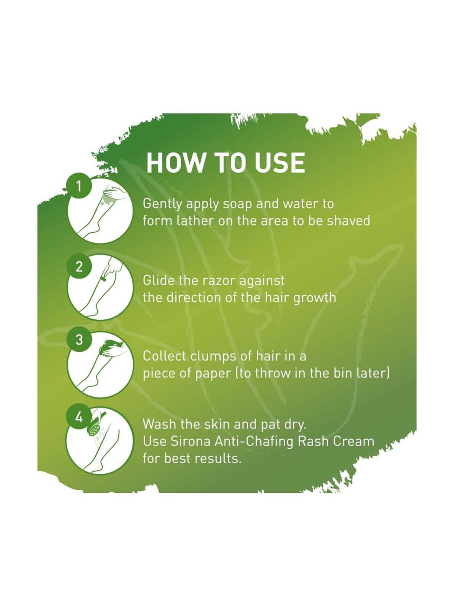 Sirona Aloe- Boost Twin Blade Disposable Hair Removal Razor - 5 Pcs