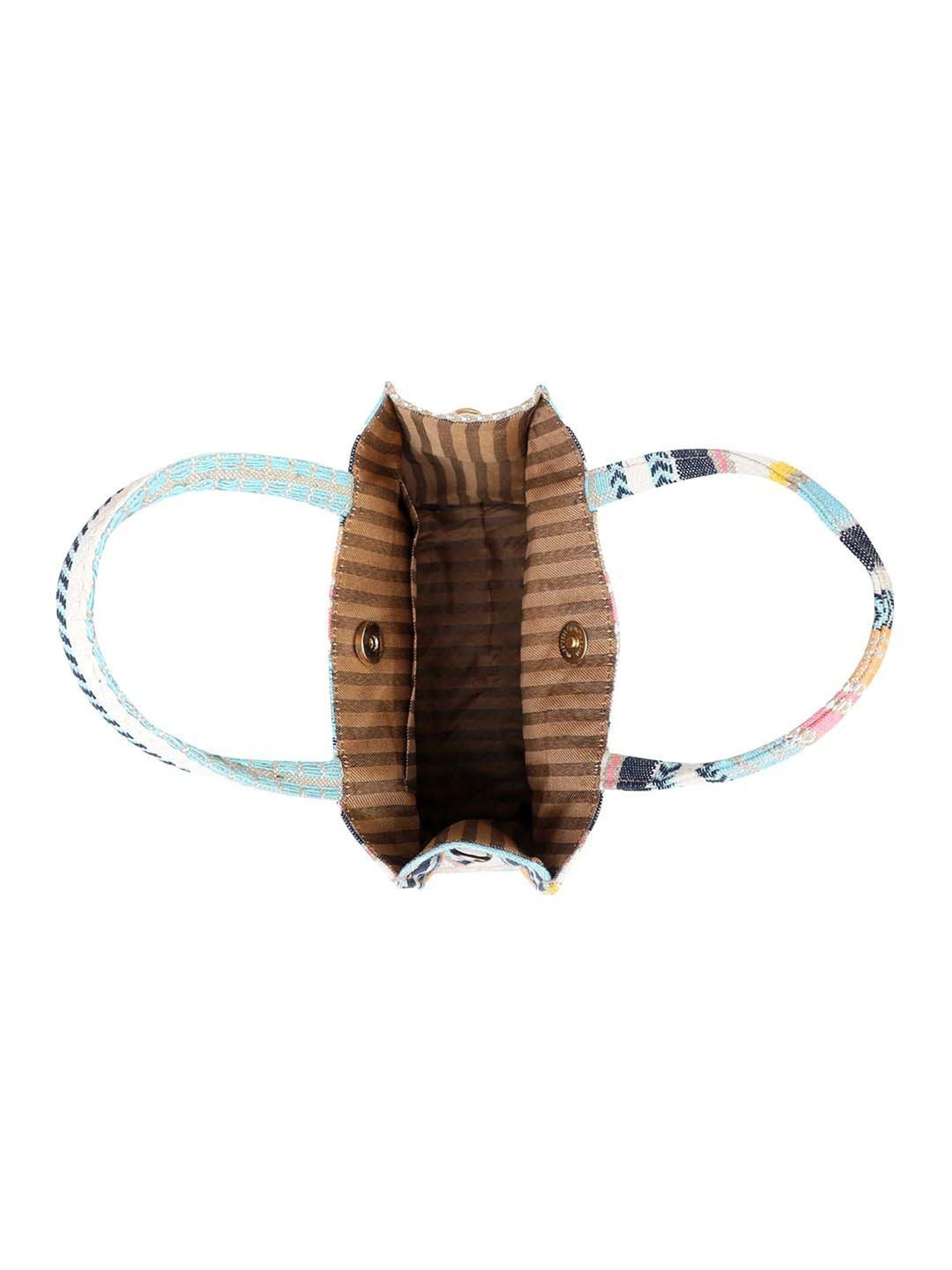 NR by Nidhi Rathi Multicolor Textured Medium Handbag