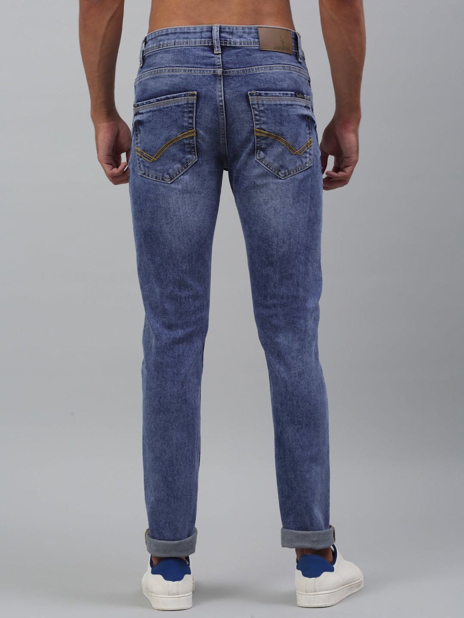 Louis Stitch Dark Navy Blue Slim Fit Jeans