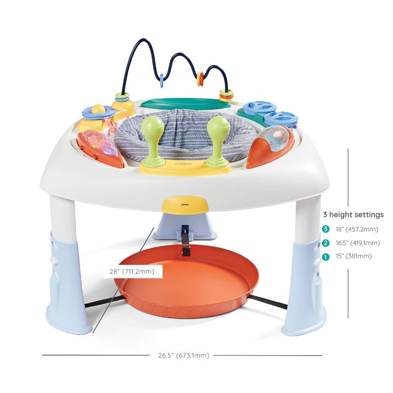 Evenflo Exersaucer Tiny Tropics 2-in-1 Baby Seat + Doorway Jumper