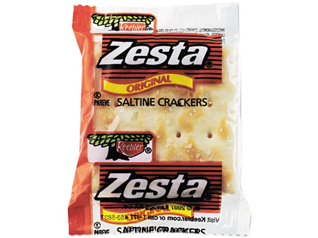 Keebler 00646 Zesta Saltine Crackers, 2 Crackers/Pack, 300 Packs/Carton