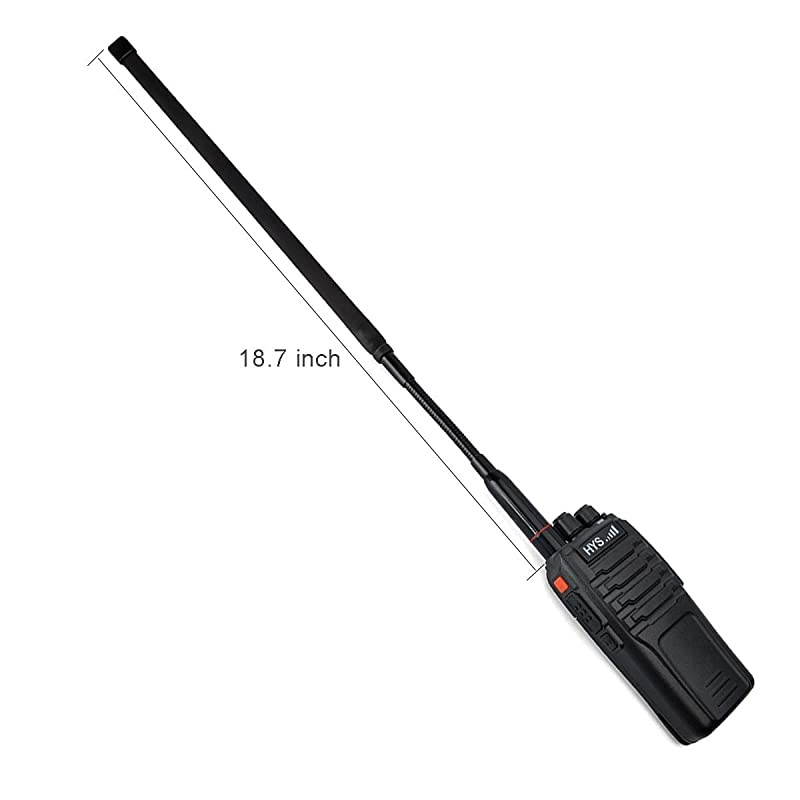 SMA Female CS Tactical Antenna 187inch Foldable 144430MHz 2M70CM TwoWay Radio Antenna for Baofeng UV5R Series BF888S GT3 Kenwood Linton Radio