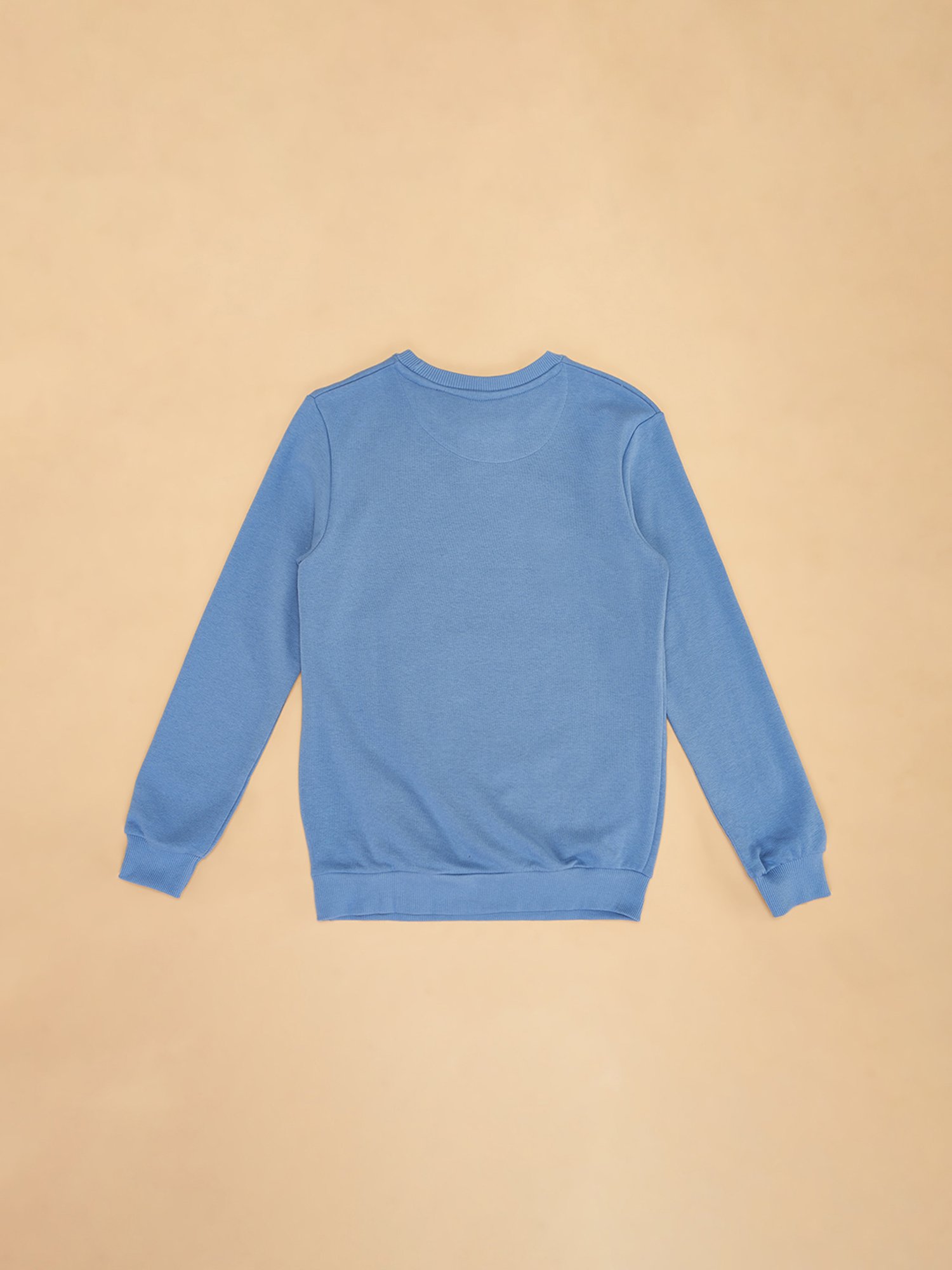 YU by Pantaloons Kids Blue Printed Full Sleeves Sweatshirt