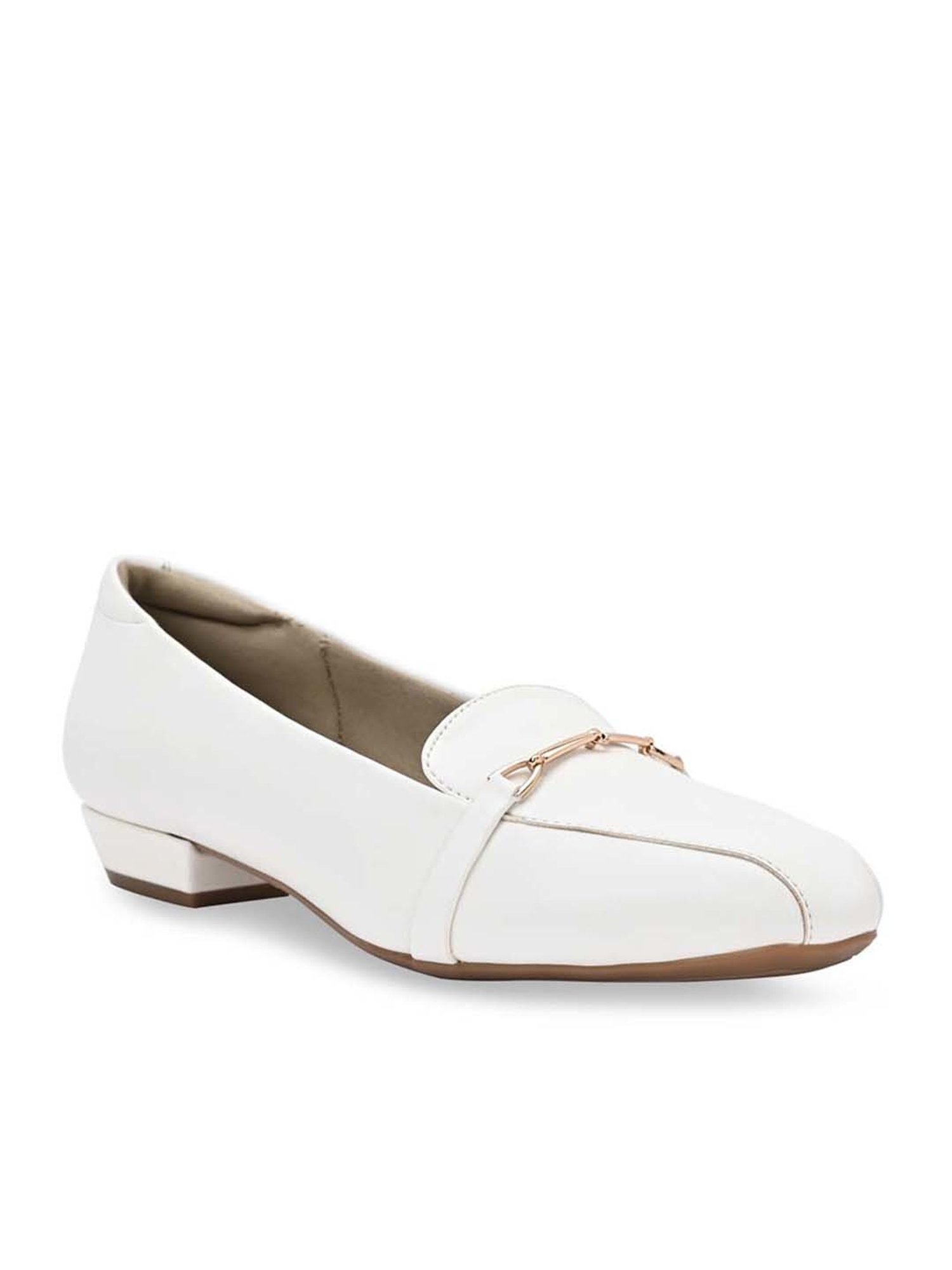 Rocia by Regal Women's White Casual Pumps